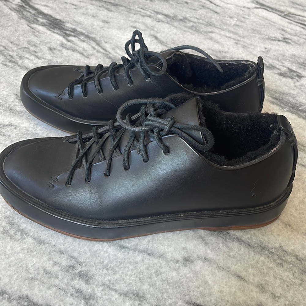 FEIT Women Shearling-lined Leather sneaker. Handmade. Craftsman. Quality